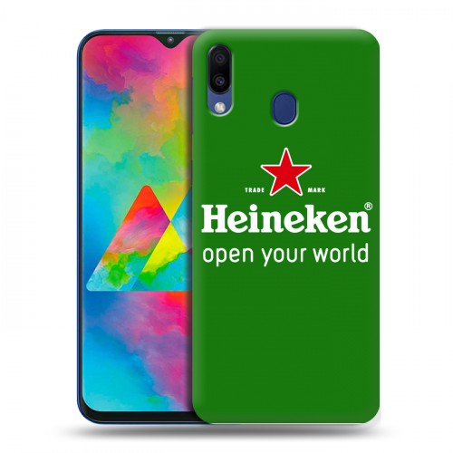 Дизайнерский пластиковый чехол для Samsung Galaxy M20 Heineken