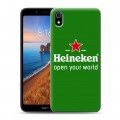 Дизайнерский силиконовый чехол для Xiaomi RedMi 7A Heineken