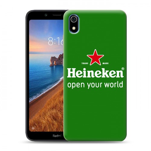 Дизайнерский силиконовый чехол для Xiaomi RedMi 7A Heineken