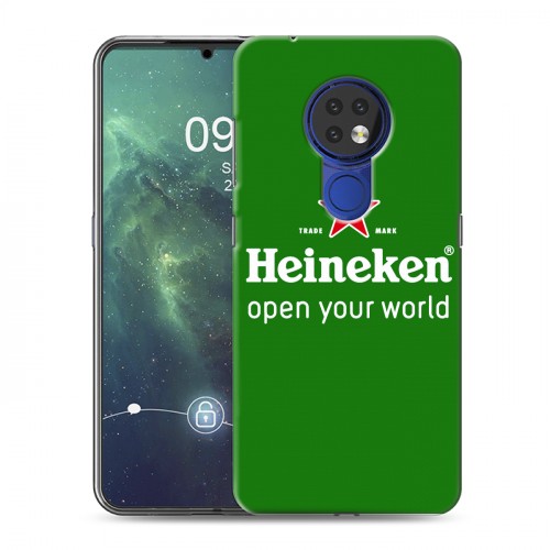 Дизайнерский силиконовый чехол для Nokia 6.2 Heineken