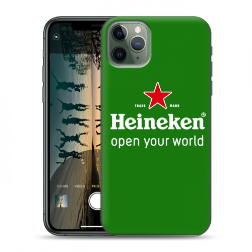 Дизайнерский пластиковый чехол для Iphone 11 Pro Heineken