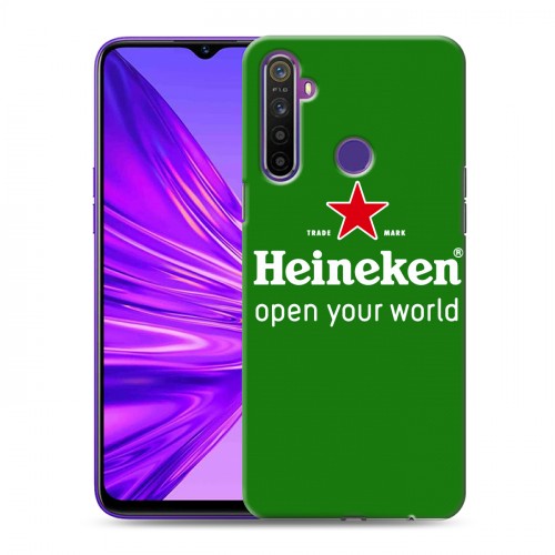 Дизайнерский силиконовый чехол для Realme 5 Heineken