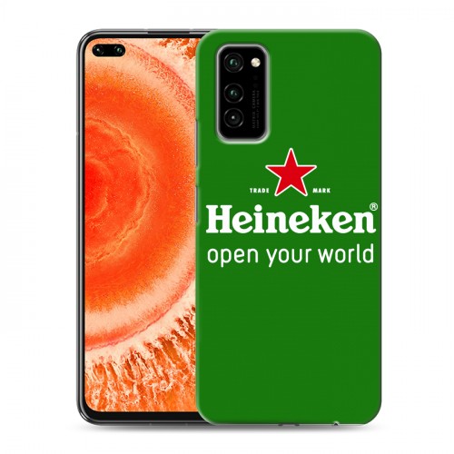 Дизайнерский пластиковый чехол для Huawei Honor View 30 Pro Heineken