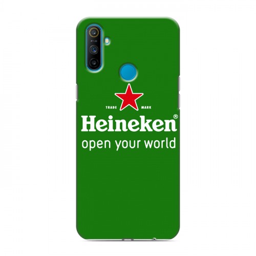 Дизайнерский пластиковый чехол для Realme C3 Heineken