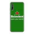 Дизайнерский силиконовый чехол для Huawei Y8p Heineken