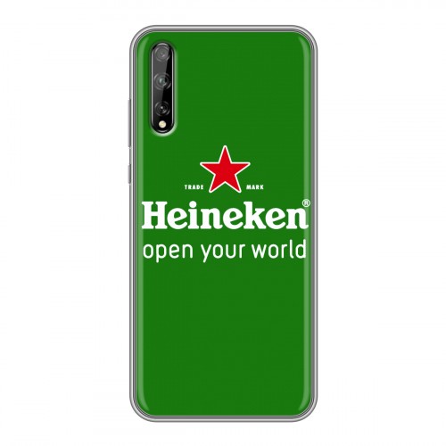 Дизайнерский силиконовый чехол для Huawei Y8p Heineken