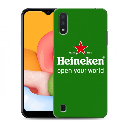 Дизайнерский силиконовый чехол для Samsung Galaxy M01 Heineken