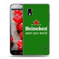 Дизайнерский пластиковый чехол для LG Optimus G Heineken