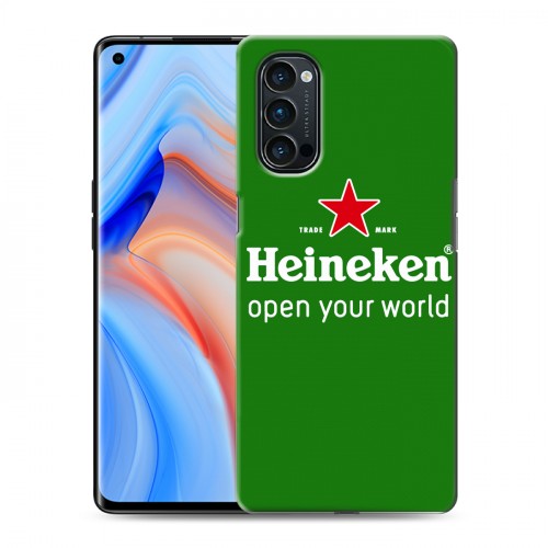 Дизайнерский пластиковый чехол для OPPO Reno4 Pro Heineken