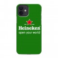 Дизайнерский силиконовый чехол для Iphone 12 Heineken