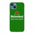 Дизайнерский силиконовый чехол для Iphone 13 Heineken