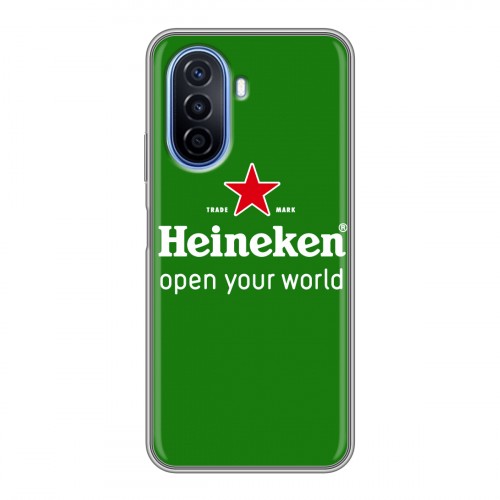 Дизайнерский силиконовый чехол для Huawei Nova Y70 Heineken