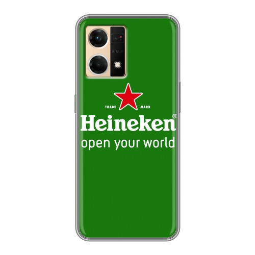 Дизайнерский силиконовый чехол для OPPO Reno7 Heineken