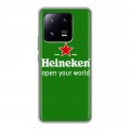 Дизайнерский силиконовый чехол для Xiaomi 13 Pro Heineken