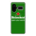 Дизайнерский силиконовый чехол для Realme GT5 Heineken