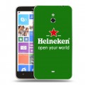 Дизайнерский пластиковый чехол для Nokia Lumia 1320 Heineken