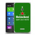 Дизайнерский силиконовый чехол для Nokia XL Heineken