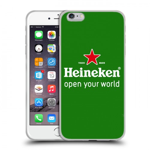 Дизайнерский силиконовый чехол для Iphone 6 Plus/6s Plus Heineken