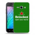 Дизайнерский пластиковый чехол для Samsung J1 Heineken