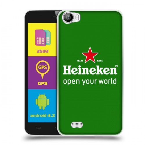 Дизайнерский пластиковый чехол для Explay Rio Heineken