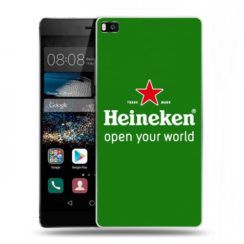 Дизайнерский пластиковый чехол для Huawei P8 Heineken