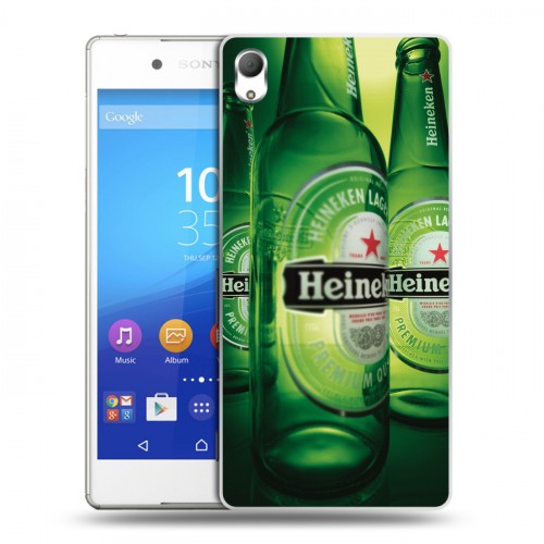 Дизайнерский пластиковый чехол для Sony Xperia Z3+ Heineken