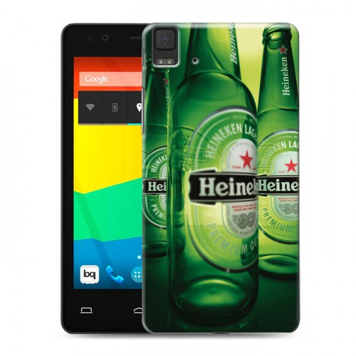 Дизайнерский силиконовый чехол для BQ Aquaris E4.5 Heineken