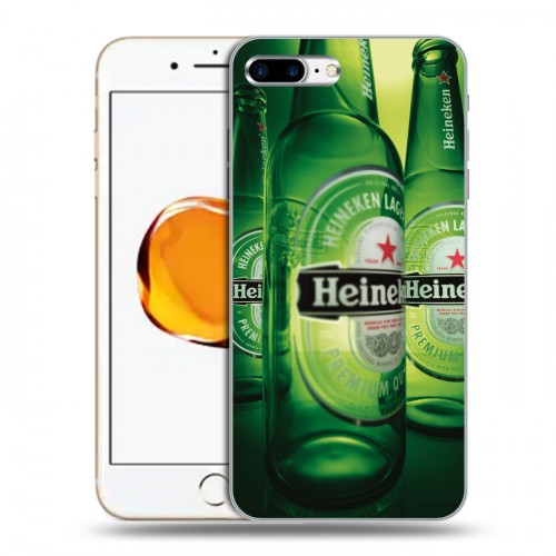 Дизайнерский пластиковый чехол для Iphone 7 Plus / 8 Plus Heineken