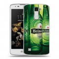 Дизайнерский пластиковый чехол для LG K8 Heineken