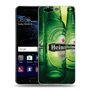 Дизайнерский силиконовый чехол для Huawei P10 Plus Heineken (на заказ)