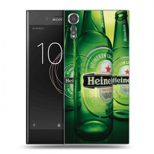 Дизайнерский пластиковый чехол для Sony Xperia XZs Heineken