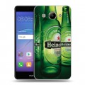 Дизайнерский пластиковый чехол для Huawei Y3 (2017) Heineken