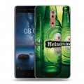 Дизайнерский пластиковый чехол для Nokia 8 Heineken