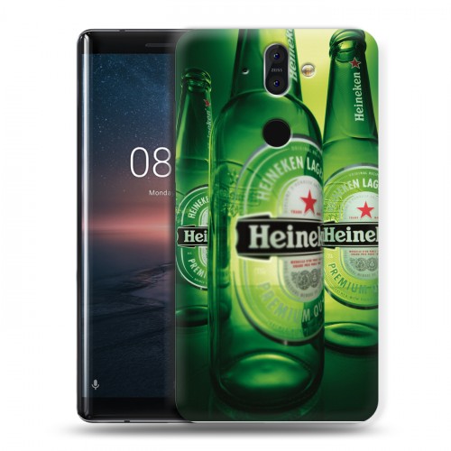 Дизайнерский пластиковый чехол для Nokia 8 Sirocco Heineken