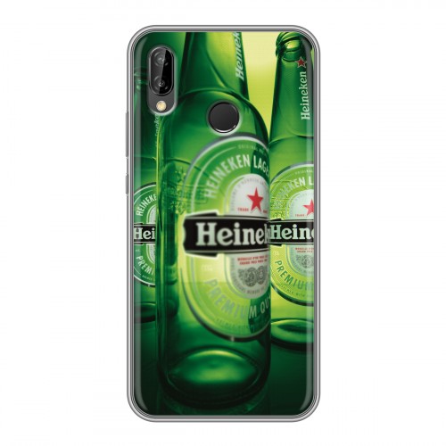 Дизайнерский силиконовый чехол для Huawei P20 Lite Heineken