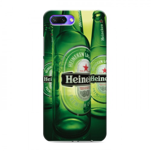 Дизайнерский силиконовый с усиленными углами чехол для Huawei Honor 10 Heineken