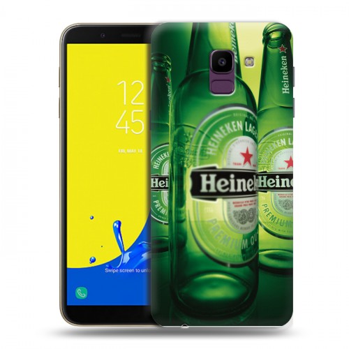 Дизайнерский пластиковый чехол для Samsung Galaxy J6 Heineken