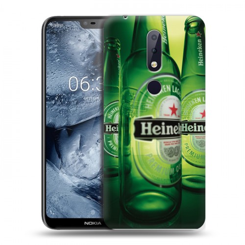 Дизайнерский силиконовый чехол для Nokia 6.1 Plus Heineken