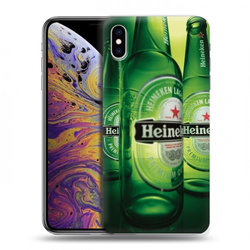 Дизайнерский силиконовый чехол для Iphone Xs Max Heineken