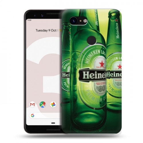 Дизайнерский пластиковый чехол для Google Pixel 3 Heineken