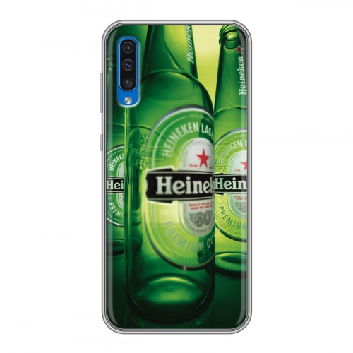 Дизайнерский пластиковый чехол для Samsung Galaxy A50 Heineken