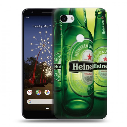 Дизайнерский пластиковый чехол для Google Pixel 3a XL Heineken