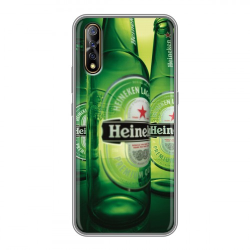 Дизайнерский силиконовый с усиленными углами чехол для Vivo V17 Neo Heineken