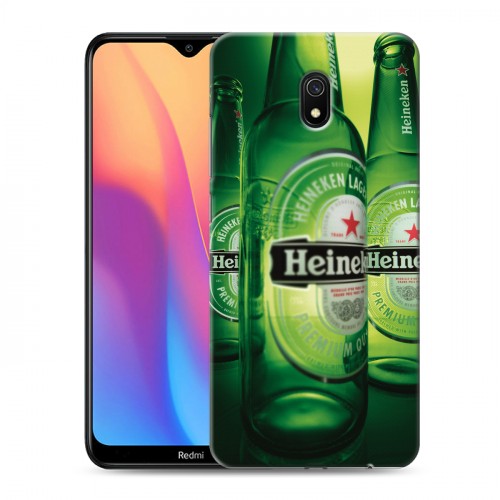 Дизайнерский силиконовый с усиленными углами чехол для Xiaomi RedMi 8A Heineken