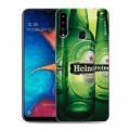 Дизайнерский пластиковый чехол для Samsung Galaxy A20s Heineken