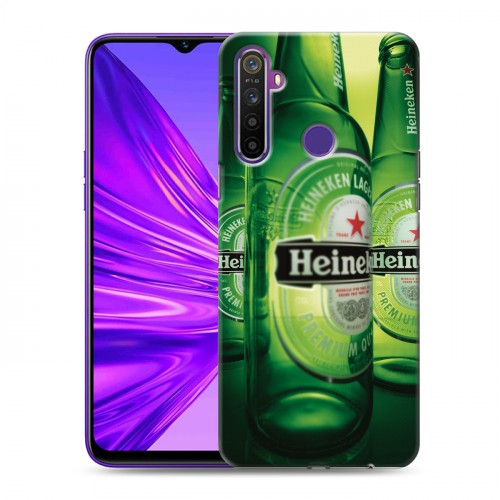 Дизайнерский силиконовый чехол для Realme 5 Heineken