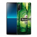 Дизайнерский силиконовый с усиленными углами чехол для Sony Xperia L4 Heineken