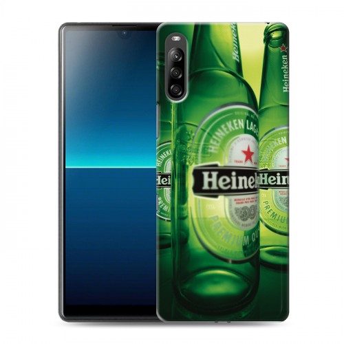 Дизайнерский силиконовый с усиленными углами чехол для Sony Xperia L4 Heineken