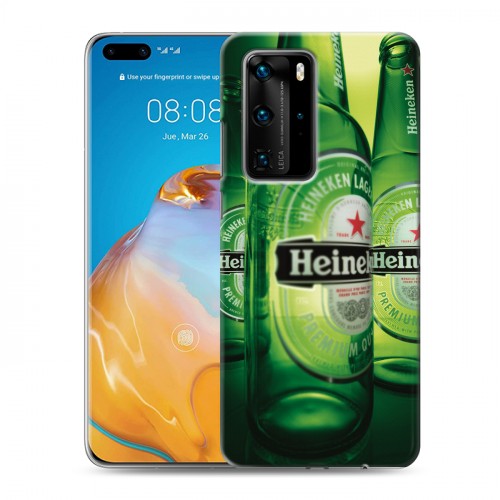 Дизайнерский пластиковый чехол для Huawei P40 Pro Heineken