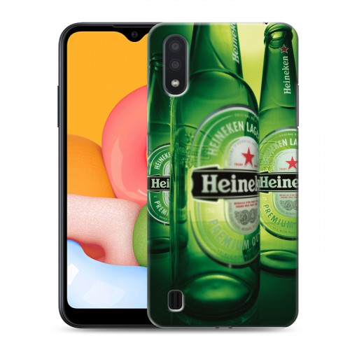 Дизайнерский силиконовый чехол для Samsung Galaxy M01 Heineken